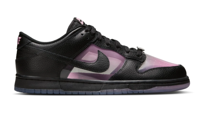 Nike Dunk Low Retro Premium 'Transparent' – Pink Rise / Black